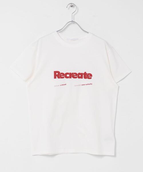 KBF(ケイビーエフ)の「ロゴプリントTEE(Tシャツ/カットソー・レディース・アイボリー/オフホワイト/チャコールグレー・ONE)」の8枚目の写真