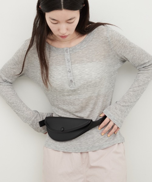 セール】Faux Leather Waist Belt Bag｜フェイクレザーウエストベルト