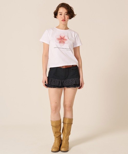 TINA:JOJUN(ティーナジョジュン)の「ドット フリル ティアード ショートパンツ TINA:JOJUN(その他パンツ・レディース・ネイビー/グレー・S/M)」の13枚目の写真