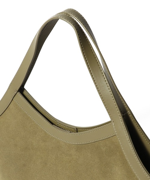 ROH SEOUL(ローソウル)の「ROH SEOUL / Harbor tote bag Suede バッグ(トートバッグ・レディース・オリーブ/ブラック・FREE)」の5枚目の写真