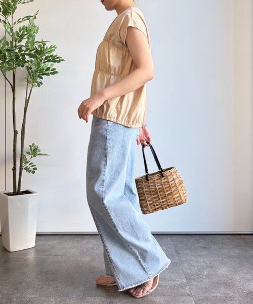 Jena espace merveilleux(ジェナ エスパスメルヴェイユ)の「【PalinkA/パリンカ】フロントギャザーカットソー(Tシャツ/カットソー・レディース・ベージュ/チャコールグレー/アイボリー・FREE)」の9枚目の写真