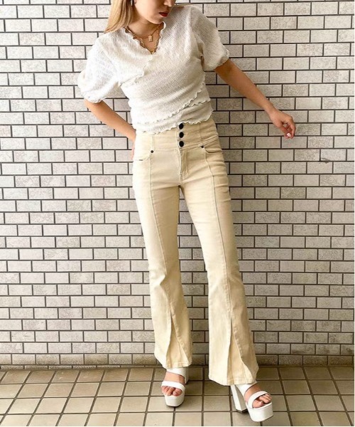 GORGE(ゴージ)の「カシュクールレイヤードプルオーバー(Tシャツ/カットソー・レディース・アイボリー・F)」の4枚目の写真