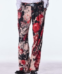 kiryuyrik（キリュウキリュウ）の「kiryuyrik/キリュウキリュウ/Beige Flora Wide Slacks（スラックス）」