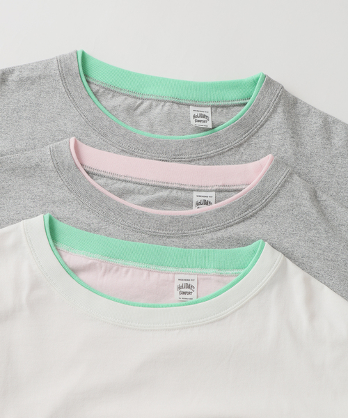 RIDING HIGH（ライディングハイ）の「RIDING HIGH / ライディングハイ 別注 メランジジャージー リバーシブルT（Tシャツ/カットソー・メンズ・ホワイト/ライトグレー/グレー・MEDIUM/LARGE）」の5枚目の写真