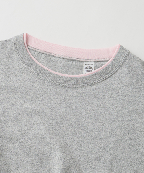 RIDING HIGH（ライディングハイ）の「RIDING HIGH / ライディングハイ 別注 メランジジャージー リバーシブルT（Tシャツ/カットソー・メンズ・ホワイト/ライトグレー/グレー・MEDIUM/LARGE）」の6枚目の写真