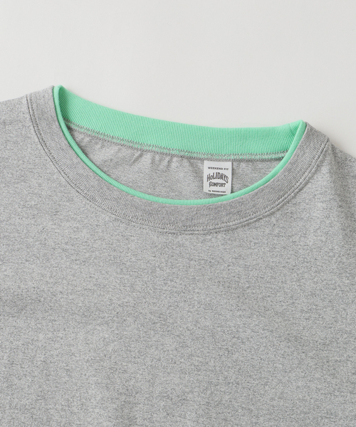 RIDING HIGH（ライディングハイ）の「RIDING HIGH / ライディングハイ 別注 メランジジャージー リバーシブルT（Tシャツ/カットソー・メンズ・ホワイト/ライトグレー/グレー・MEDIUM/LARGE）」の5枚目の写真