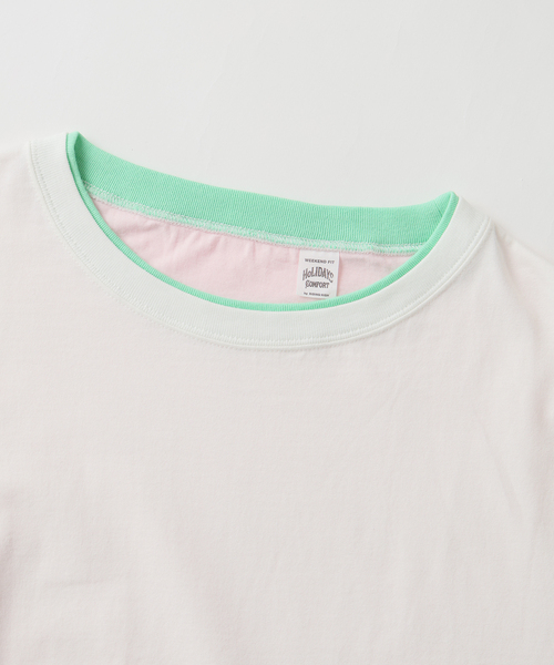 RIDING HIGH（ライディングハイ）の「RIDING HIGH / ライディングハイ 別注 メランジジャージー リバーシブルT（Tシャツ/カットソー・メンズ・ホワイト/ライトグレー/グレー・MEDIUM/LARGE）」の7枚目の写真