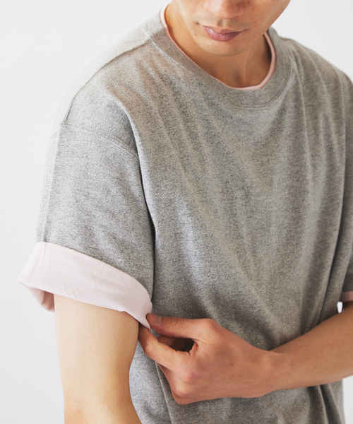 RIDING HIGH（ライディングハイ）の「RIDING HIGH / ライディングハイ 別注 メランジジャージー リバーシブルT（Tシャツ/カットソー・メンズ・ホワイト/ライトグレー/グレー・MEDIUM/LARGE）」の15枚目の写真