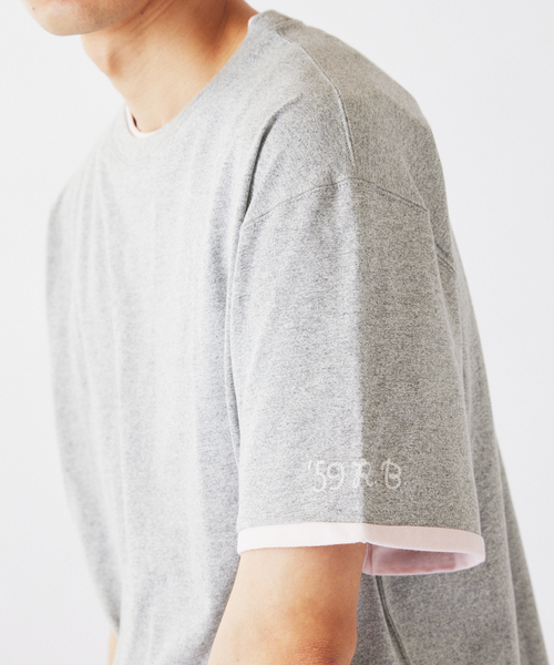 RIDING HIGH（ライディングハイ）の「RIDING HIGH / ライディングハイ 別注 メランジジャージー リバーシブルT（Tシャツ/カットソー・メンズ・ホワイト/ライトグレー/グレー・MEDIUM/LARGE）」の16枚目の写真