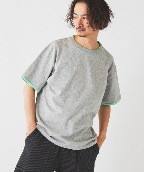 RIDING HIGH（ライディングハイ）の「RIDING HIGH / ライディングハイ 別注 メランジジャージー リバーシブルT（Tシャツ/カットソー・メンズ・ホワイト/ライトグレー/グレー・MEDIUM/LARGE）」の19枚目の写真