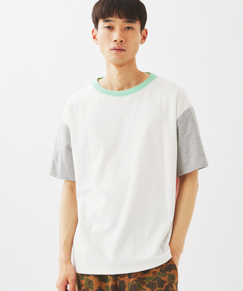 RIDING HIGH（ライディングハイ）の「RIDING HIGH / ライディングハイ 別注 メランジジャージー リバーシブルT（Tシャツ/カットソー・メンズ・ホワイト/ライトグレー/グレー・MEDIUM/LARGE）」の12枚目の写真