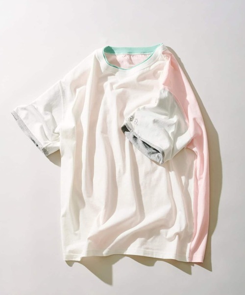 RIDING HIGH（ライディングハイ）の「RIDING HIGH / ライディングハイ 別注 メランジジャージー リバーシブルT（Tシャツ/カットソー・メンズ・ホワイト/ライトグレー/グレー・MEDIUM/LARGE）」の2枚目の写真