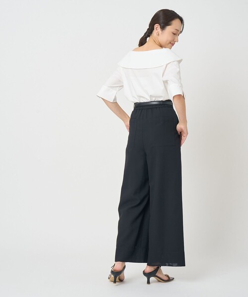 ANAYI（アナイ）の「コットンスムースアシンメトリー プルオーバー（Tシャツ/カットソー・レディース・ホワイト/ネイビー/ラベンダー・38）」の20枚目の写真