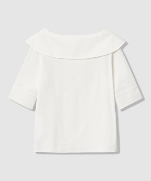 ANAYI（アナイ）の「コットンスムースアシンメトリー プルオーバー（Tシャツ/カットソー・レディース・ホワイト/ネイビー/ラベンダー・38）」の18枚目の写真