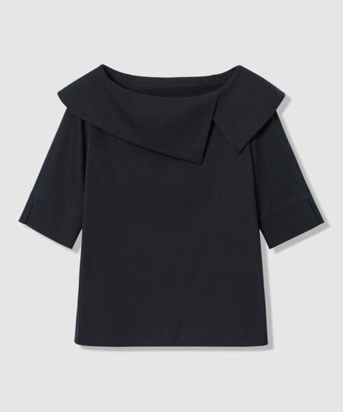 ANAYI（アナイ）の「コットンスムースアシンメトリー プルオーバー（Tシャツ/カットソー・レディース・ホワイト/ネイビー/ラベンダー・38）」の13枚目の写真
