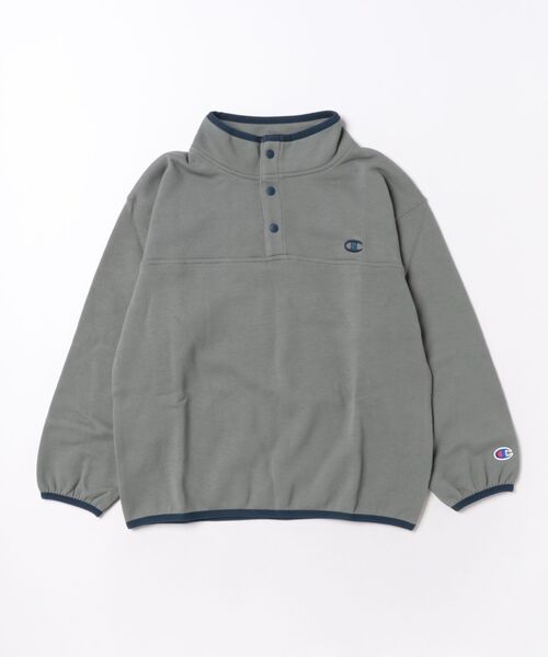 Champion（チャンピオン）の「Champion/チャンピオン HALF SNAP SWEATSHIRT（スウェット・キッズ・ネイビー/ダークグレー/ブルー系その他・130cm/140cm/160cm/150cm）」の2枚目の写真