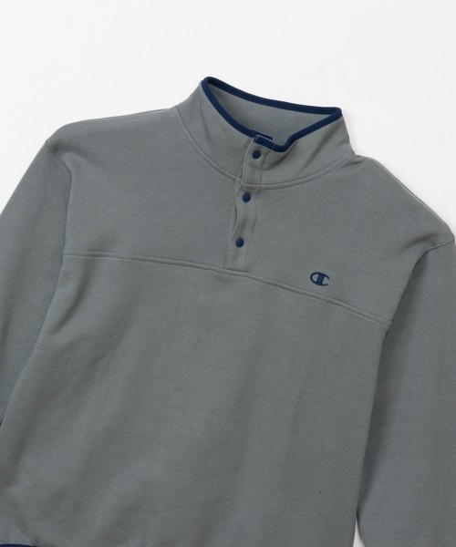Champion（チャンピオン）の「Champion/チャンピオン HALF SNAP SWEATSHIRT（スウェット・キッズ・ネイビー/ダークグレー/ブルー系その他・130cm/140cm/160cm/150cm）」の7枚目の写真