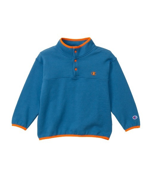 Champion（チャンピオン）の「Champion/チャンピオン HALF SNAP SWEATSHIRT（スウェット・キッズ・ネイビー/ダークグレー/ブルー系その他・130cm/140cm/160cm/150cm）」の9枚目の写真