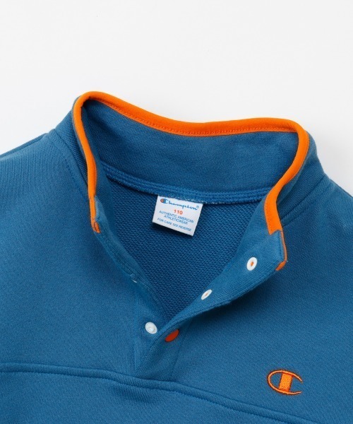 Champion（チャンピオン）の「Champion/チャンピオン HALF SNAP SWEATSHIRT（スウェット・キッズ・ネイビー/ダークグレー/ブルー系その他・130cm/140cm/160cm/150cm）」の13枚目の写真