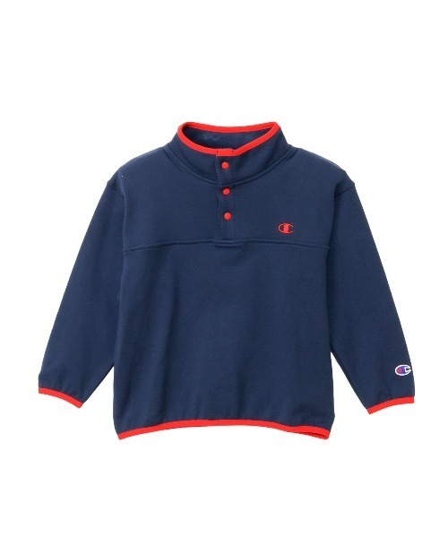 Champion（チャンピオン）の「Champion/チャンピオン HALF SNAP SWEATSHIRT（スウェット・キッズ・ネイビー/ダークグレー/ブルー系その他・130cm/140cm/160cm/150cm）」の14枚目の写真