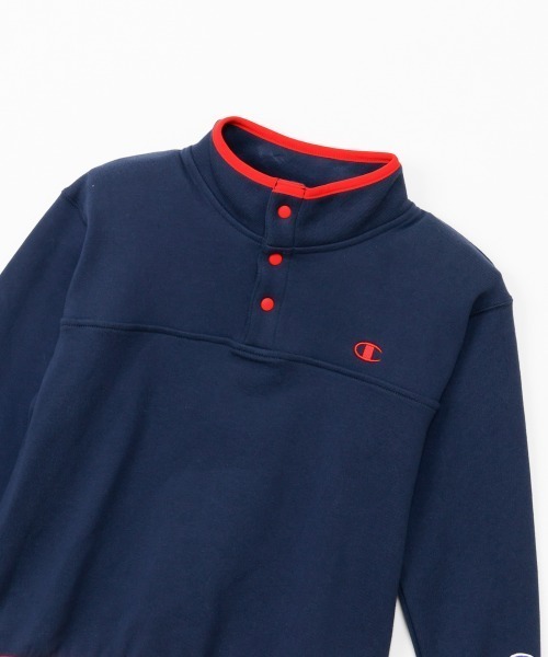 Champion（チャンピオン）の「Champion/チャンピオン HALF SNAP SWEATSHIRT（スウェット・キッズ・ネイビー/ダークグレー/ブルー系その他・130cm/140cm/160cm/150cm）」の17枚目の写真