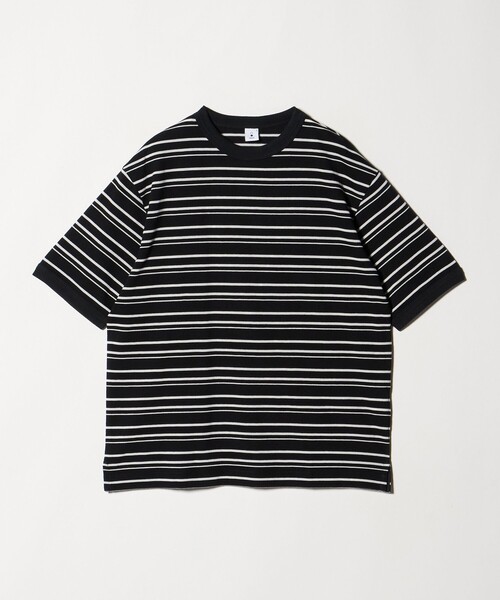 mocT(モクティー)の「<mocT>ボーダー リンガーTシャツ(Tシャツ/カットソー・メンズ・ブラック/ホワイト・L/M)」の2枚目の写真