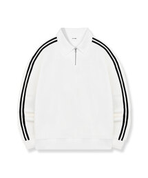 Kit Oversized fit track collar half zip-up sweatshirt 2 Color [BLBM_6501]