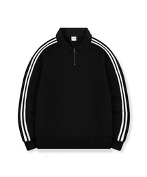 Kit Oversized fit track collar half zip-up sweatshirt 2 Color [BLBM_6501]