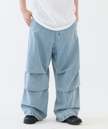 eastserviceshop（イーストサービスショップ）の「One Wash Parachute Denim - L/Blue（デニムパンツ）」