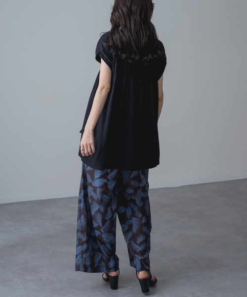 refinedworks(リファインドワークス)の「【refinedworks】異素材 ドッキング プルオーバー!(Tシャツ/カットソー・レディース・ネイビー/ブラック・FREE)」の22枚目の写真