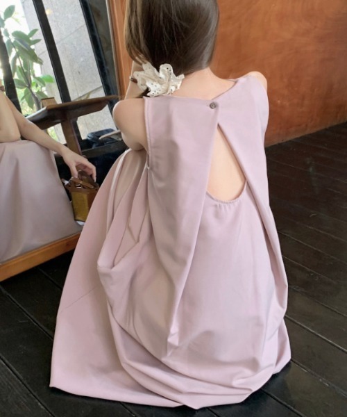 Aelina(エリナ)の「ノースリーブワンピース(ワンピース・レディース・ベージュ/パープル・FREE)」の17枚目の写真