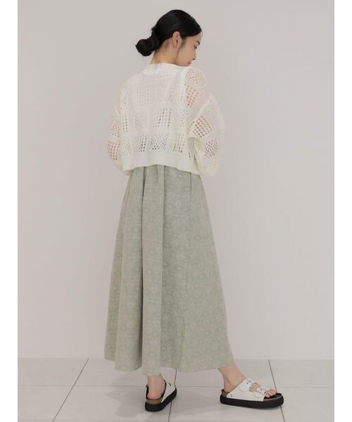 FIKA.(フィーカ)の「Crochet knit cardigan(カーディガン/ボレロ・レディース・ブラウン/アイボリー/ブラック・MEDIUM)」の12枚目の写真