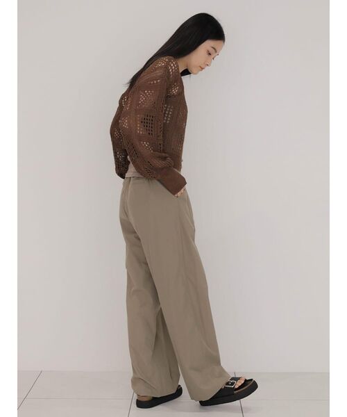 FIKA.(フィーカ)の「Crochet knit cardigan(カーディガン/ボレロ・レディース・ブラウン/アイボリー/ブラック・MEDIUM)」の18枚目の写真