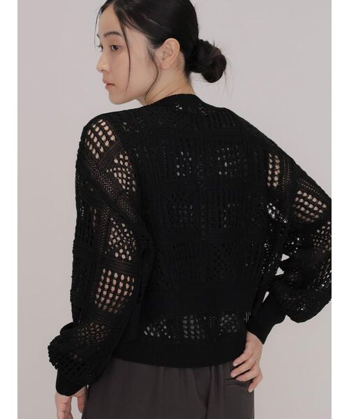 FIKA.(フィーカ)の「Crochet knit cardigan(カーディガン/ボレロ・レディース・ブラウン/アイボリー/ブラック・MEDIUM)」の21枚目の写真