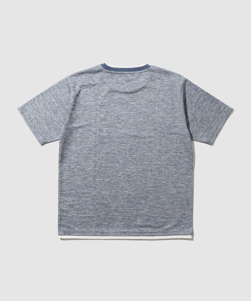 NAVY(ネイビー)の「【SARARI /サラリ】メランジワッフル フェイクレイヤード クルーネックTシャツ 速乾(Tシャツ/カットソー・メンズ・ブラック/ネイビー/グレー/ベージュ・XL/S/L/M)」の5枚目の写真