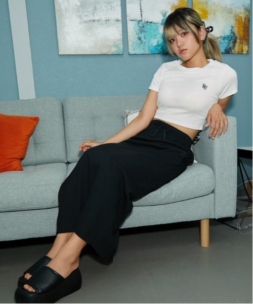 GORGE（ゴージ）の「《リブ・ナロー》ロングスカート／カジュアル×ミニマル／春夏秋／全3色（スカート・レディース・グレー/チャコール/ブラック・F）」の14枚目の写真