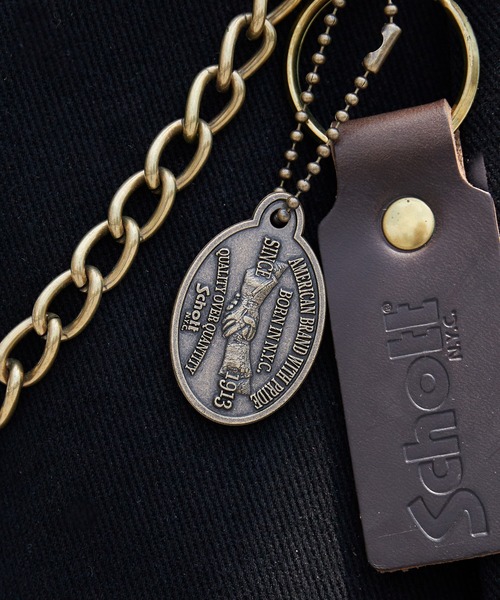 schott（ショット）の「Schott/ショット SHAKEHAND KEY FOB シェイクハンド キーホルダー キーチャーム アクセサリ― プレゼント ギフト ビンテージ ヴィンテージ アンティーク 2026年 夏 夏服（キーホルダー・メンズ・ブラック/シルバー/ゴールド・FREE）」の3枚目の写真