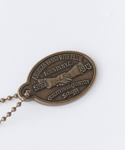 schott（ショット）の「Schott/ショット SHAKEHAND KEY FOB シェイクハンド キーホルダー キーチャーム アクセサリ― プレゼント ギフト ビンテージ ヴィンテージ アンティーク 2026年 夏 夏服（キーホルダー・メンズ・ブラック/シルバー/ゴールド・FREE）」の6枚目の写真