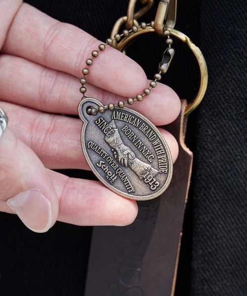 schott（ショット）の「Schott/ショット SHAKEHAND KEY FOB シェイクハンド キーホルダー キーチャーム アクセサリ― プレゼント ギフト ビンテージ ヴィンテージ アンティーク 2026年 夏 夏服（キーホルダー・メンズ・ブラック/シルバー/ゴールド・FREE）」の13枚目の写真