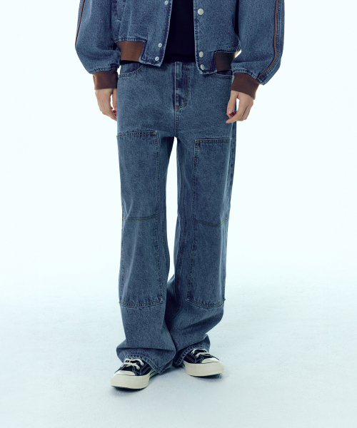 PLAC(プラック)の「カーペンター ストレート デニムパンツ T25 ミッドブルー(デニムパンツ・メンズ・その他・SMALL/MEDIUM/LARGE)」の3枚目の写真