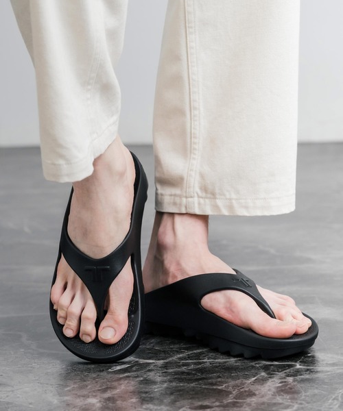TELIC(テリック)の「TELIC テリック W-FLIP SHARK 厚底シャークソールトングサンダル/リカバリーサンダル(サンダル・メンズ・ブラック/インディゴブルー/アイボリー/グレイッシュベージュ・XL/L/ML/M)」の12枚目の写真