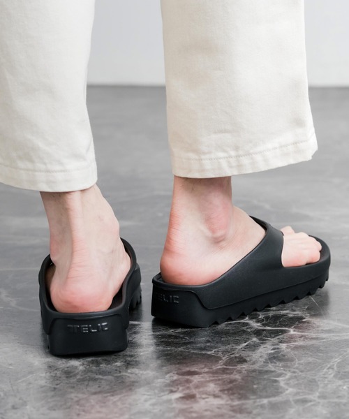 TELIC(テリック)の「TELIC テリック W-FLIP SHARK 厚底シャークソールトングサンダル/リカバリーサンダル(サンダル・メンズ・ブラック/インディゴブルー/アイボリー/グレイッシュベージュ・XL/L/ML/M)」の13枚目の写真