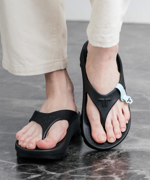 TELIC(テリック)の「TELIC テリック W-FLIP SHARK 厚底シャークソールトングサンダル/リカバリーサンダル(サンダル・メンズ・ブラック/インディゴブルー/アイボリー/グレイッシュベージュ・XL/L/ML/M)」の17枚目の写真