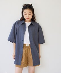 CIAOPANIC TYPY | 【UNISEX】織りワッフルレギュラーカラーシャツ(シャツ/ブラウス)