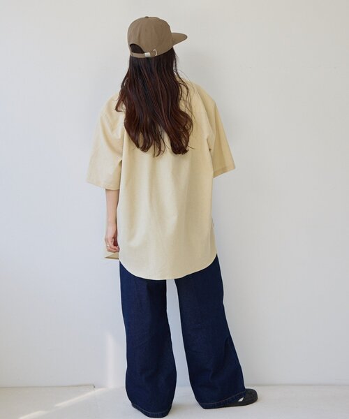 CIAOPANIC TYPY（チャオパニックティピー）の「【UNISEX】織りワッフルレギュラーカラーシャツ（シャツ/ブラウス・レディース・チャコールグレー/ベージュ・MEDIUM/LARGE）」の10枚目の写真