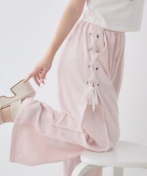 レースアップスウェットパンツ