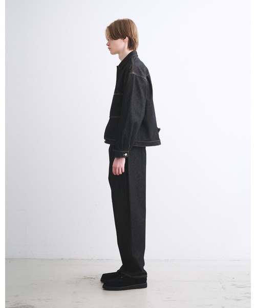 Traditional Weatherwear（トラディショナルウェザーウェア）の「WORK JACKET 001D（カバーオール・メンズ・ブラック・36/38/40/34）」の4枚目の写真