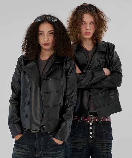 WISH FOR EVER（ウィッシュフォーエバー）の「ARTIFICIAL NAPOLEON CLASSIC SHORT JACKET/アーティフィシャル ナポレオン クラシック ショート ジャケット（ブルゾン・メンズ・ブラウン/ブラック・LARGE/MEDIUM/SMALL）」の11枚目の写真