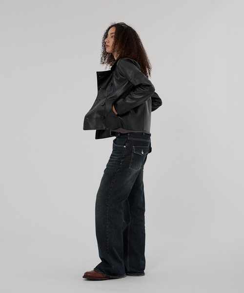 WISH FOR EVER（ウィッシュフォーエバー）の「ARTIFICIAL NAPOLEON CLASSIC SHORT JACKET/アーティフィシャル ナポレオン クラシック ショート ジャケット（ブルゾン・メンズ・ブラウン/ブラック・LARGE/MEDIUM/SMALL）」の14枚目の写真