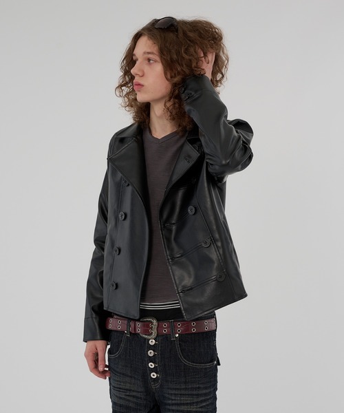 WISH FOR EVER（ウィッシュフォーエバー）の「ARTIFICIAL NAPOLEON CLASSIC SHORT JACKET/アーティフィシャル ナポレオン クラシック ショート ジャケット（ブルゾン・メンズ・ブラウン/ブラック・LARGE/MEDIUM/SMALL）」の22枚目の写真